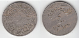 **** ARABIE SAOUDITE - SAUDI ARABIA - 4 GHIRSH AH1376 (1956) **** EN ACHAT IMMEDIAT - Arabie Saoudite