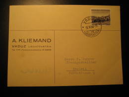 Cat. 201 On Card VADUZ 1946 Liechtenstein To Thalwil Switzerland - Storia Postale