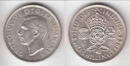 TOP QUALITY *** GRANDE-BRETAGNE - GREAT-BRITAIN - FLORIN 1944 (2 SHILLINGS) GEORGE VI - SILVER *** EN ACHAT IMMEDIAT !!! - J. 1 Florin / 2 Shillings