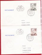 DDR GDR RDA - Walter Ulbricht (Mi.Nr. 1087/8) 1965 - 2 FDC - 1950-1970