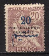 MAROC - 1914/21 Scott# 44 * - Unused Stamps