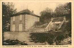 B-17-154 : LA CAPELLE MARIVAL SOURCE DU BOIS BORDET. EAU MINERALE FABRIQUE DE LIMONADE. - Lacapelle Marival