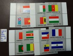 UNO NY Flaggen Satz 348 -63  ** MNH  Paare Senkrecht   #4690 - Lots & Serien