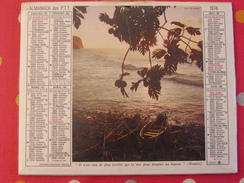 Almanach Des PTT. 1974. Calendrier Poste, Postes Télégraphes. Mer Ychoux - Tamaño Grande : 1971-80