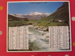 Almanach Des PTT. 1976. Calendrier Poste, Postes Télégraphes. Montagne Torrent Mer - Formato Grande : 1971-80