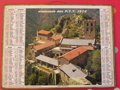 Almanach Des PTT. 1976. Calendrier Poste, Postes Télégraphes. St Martin Du Canigou Vauvert - Grand Format : 1971-80