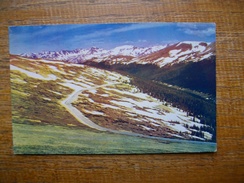 états-unis , Colorado , Trail Ridge Road , The Rocky Mountains In The Background - Rocky Mountains