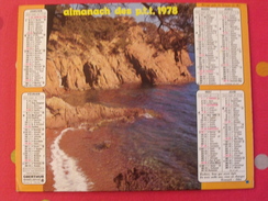 Almanach Des PTT. 1978. Calendrier Poste, Postes Télégraphes. Calanque Château - Grand Format : 1971-80