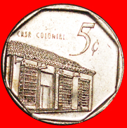 § COLONIAL HOUSE: CUBA★5 CENTAVOS 2000 COIN Alignment ↑↓ CONVERTIBLE PESO! LOW START★NO RESERVE! - Cuba