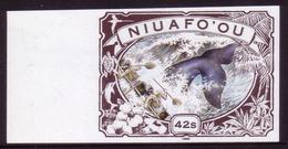 Niuafoou 1990   Whale - Imperf Plate Proof - Rare - 10 Only Exist - Ballenas