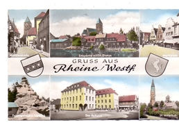 4440 RHEINE, Münsterstrasse, Tierpark, Rathaus........., 1960 - Rheine