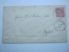 DAHDE , Klarer Stempel Auf Brief 1870 - Postwaardestukken
