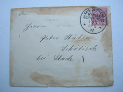 1897 , MSP Nr. 5 , Klarer Stempel Auf Brief Mit Absenderangabe SMS  Prinzess Wilhelm - Altri & Non Classificati
