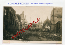 COMINES-KOMEN-CARTE PHOTO Allemande-Guerre-14-18-1 WK-BELGIEN-Flandern-FRANCE-? - Comines-Warneton - Komen-Waasten