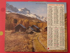 Almanach Des PTT. 1981. Mayenne Laval. Calendrier Poste, Postes Télégraphes. Meije Vallée De La Clarée - Grossformat : 1971-80