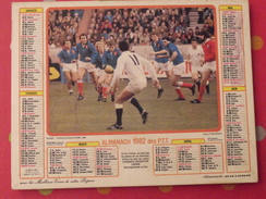 Almanach Des PTT. 1982. Mayenne Laval. Calendrier Poste, Postes Télégraphes. Rugby Football - Grossformat : 1971-80