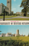 London Ontario Canada - University Of Western Ontario - Middlesex Memorial Tower - 2 Scans - London