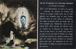 G , Cp , RELIGION , Lourdes , Une Des 18 Apparitions De La Ste Vierge à Bernadette , Le Miracle Du Cierge - Luoghi Santi