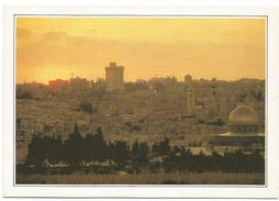 T1741 Israele - Città Santa E Cupola Della Roccia - Cartolina Con Legenda Descrittiva / Non Viaggiata - Asia