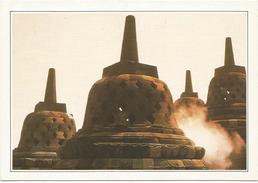 T1746 Indonesia - Tempio Di Borobudur - Cartolina Con Legenda Descrittiva / Non Viaggiata - Asie