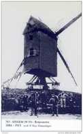 IZEGEM (W.Vl.) - Molen/moulin - Blauwe Prentkaart Ons Molenheem Van De Verdwenen Kotjesmolen In 1913 Tijdens De Afbraak - Izegem