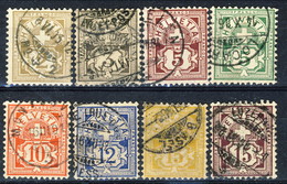 Svizzera 1882-99 Stemmi Serie N. 63-70 Usati Cat. € 70 - Oblitérés