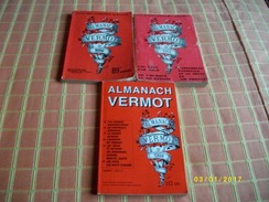 Lot De 3 Almanachs VERMOT - Lots De Plusieurs Livres