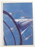 Space Rocket Launcher  / Painted Sokolov  / CCCP  Postcard - Raumfahrt