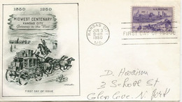 Kansas City. Gateway To The West Year 1850, Special Letter From Kansas-City, Year 1950 - Indianer