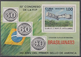 CUBA 1983 HB-77 USADO - Blocs-feuillets