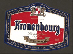 FRANCIA - Etichetta Birra Beer Bière KRONENBOURG - Cerveza
