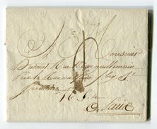 N - Lettre Du 14 Avril 1809 Pour PARIS  - Taxe à 4 Décimes - Scan Du Verso - 1801-1848: Precursori XIX
