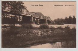 Cpa St002485 Gemersheim Pont De Chemins De Fer Eisenbahnbrucke Grub Vom Rhein - Germersheim