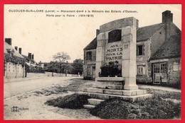 -- OUZOUER SUR LOIRE(Loiret) - MONUMENT ELEVE A LA MEMOIRE DES ENFANTS D'OUZOUER MORTS POUR LA PATRIE (1914-1918) -- - Ouzouer Sur Loire