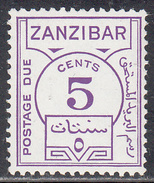 ZANZIBAR      SCOTT NO.  J18   MNH       YEAR 1936 - Zanzibar (...-1963)