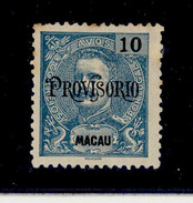 ! ! Macau - 1902 D. Carlos OVP "Provisorio" 10 A - Af. 127 - NGAI - Ungebraucht