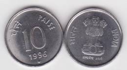 INDIA     10  PAISE   1.996  ACERO  KM#40.1   SC/UNC    T-DL-10.240 - India