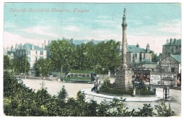 RB 1140 - 1905 Postcard - Tram & Langside Battlefield Memorial - Glasgow Scotland - Lanarkshire / Glasgow