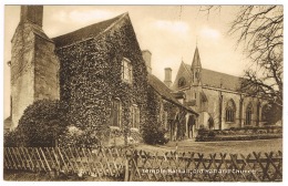 RB 1140 - Early Postcard - Old Hall & Church - Temple Balsall Near Knowle Solihull Warwickshire - Other & Unclassified