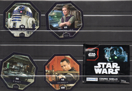 CP120 LOT DE 4 CARTES JETON STAR WARS COSMIC SHELL - Star Wars