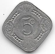 Netherlands  5 Cents 1929  Km 153  Vf+ - 5 Centavos