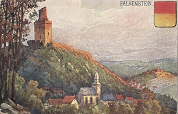 CPA Falkenstein Château En Ruine Et Bourg - Falkenstein (Vogtland)