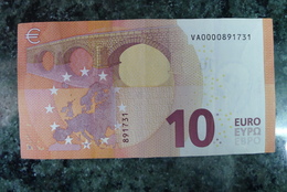 10 EURO SPAIN DRAGHI V001A6 With 4 Zeros - 10 Euro