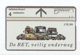 Unused Phonecard Of The Rotterdam Electric Tram With Puzzle On The Backside. - GSM-Kaarten, Bijvulling & Vooraf Betaalde