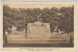 D51- RILLY LA MONTAGNE-MONUMENT ELEVE AUX ENFANTS DU PAYS MORTS POUR LA FRANCE-MONUMENT EST L'OEUVRE DE M. MAIGROT - Rilly-la-Montagne