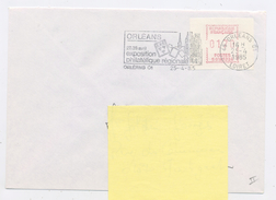 30#  FRANCE -  -  VIGNETTE  S 0145234  À 1,70  DE ORLEANS SUR LETTRE DU 25/4/85 - 1969 Montgeron – Papel Blanco – Frama/Satas