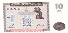 ARMENIA 10 DRAM 1993 FDS - Arménie