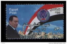 EGYPT / 2007 /  Police Day / PRES. HOSNI MUBARAK / MNH / VF  . - Nuevos