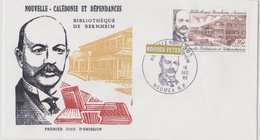 Nouvelle Caledonie 1er Jour 15 Decembre 1982  Bibliotheque De Bernheim - Cartas & Documentos