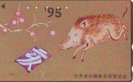 Télécarte JAPON * ZODIAQUE * COCHON (526) PIG Japan Phonecard Telefonkarte * STERNZEIGEN * HOROSCOPE - Zodiaque